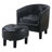 Aldayshein Upholstered Barrel Chair with Ottoman-424139820