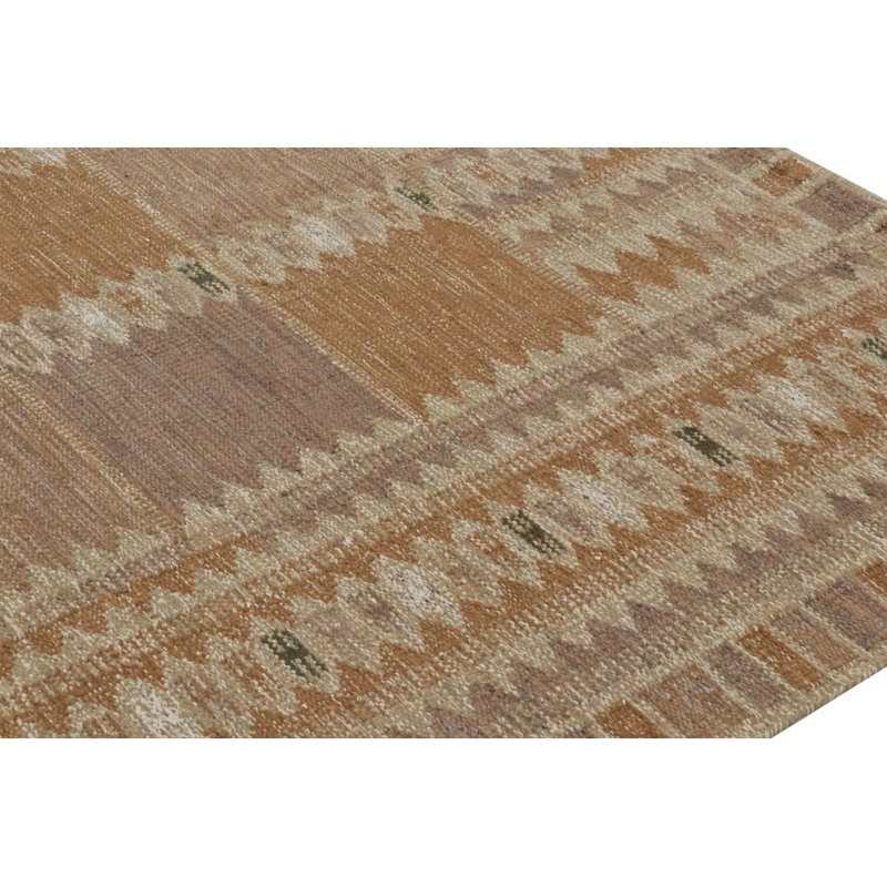 Scandinavian Wool Geometric Area Rug, Rectangle 6' x 9'