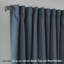 Paire de rideaux obscurcissant avec pattes de couleur unie-872553134-872553140