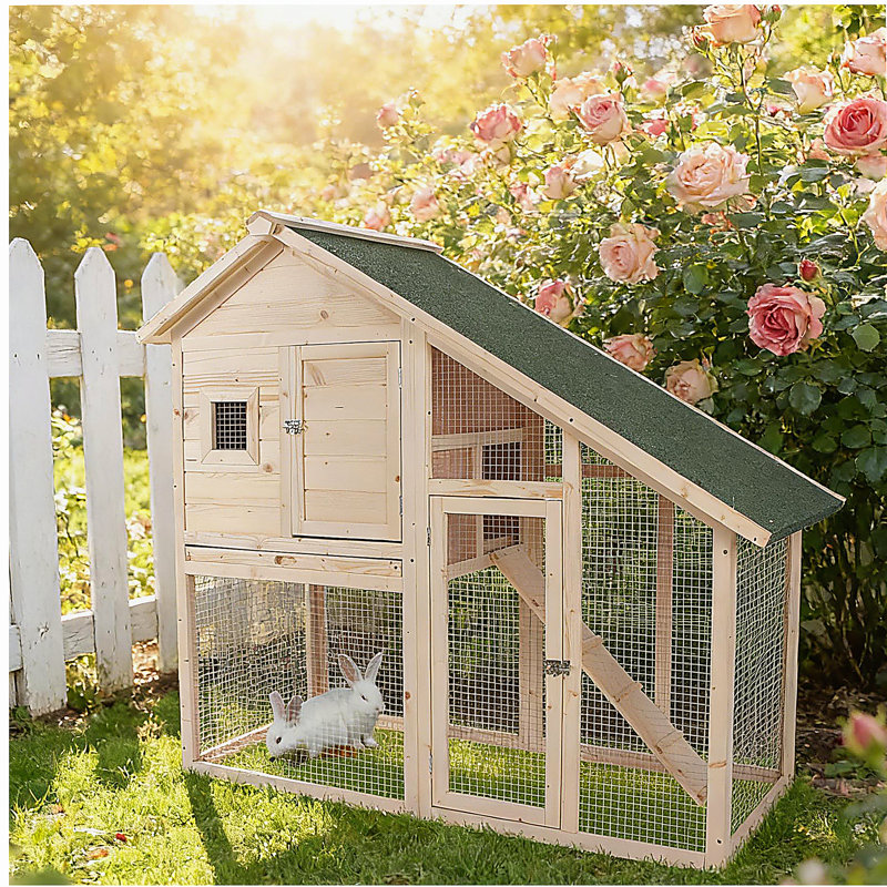 Cage à lapin, cage à lapin résistante aux intempéries, maison pour animaux spacieuse