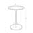 Snow Round Metal Outdoor Bistro Table , 22'' in. W 22'' in. D
