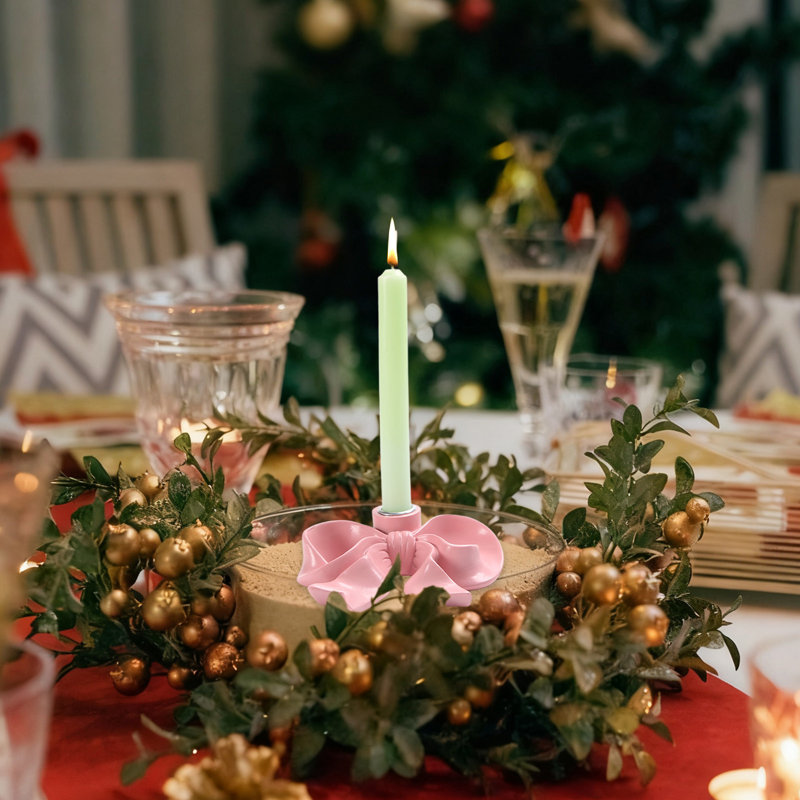 Base de bougies décoratives de Noël
