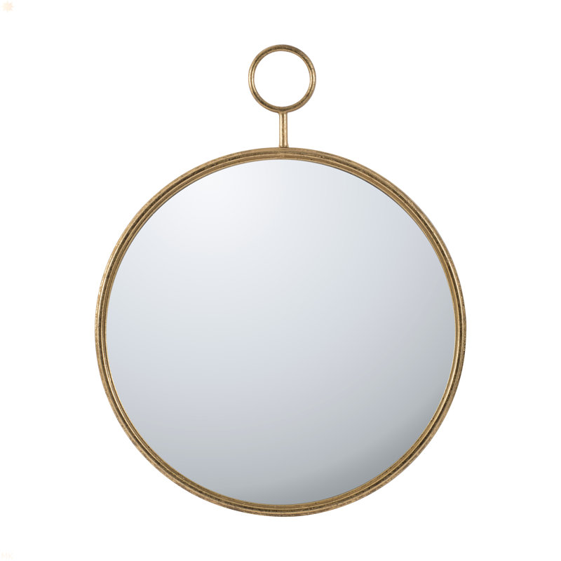Miroir mural circulaire pour salon, entrée, bureau, 32,63 po x 26,65 po