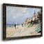 Plage à Trouville, peinture sur toile encadrée-693632447-693632444