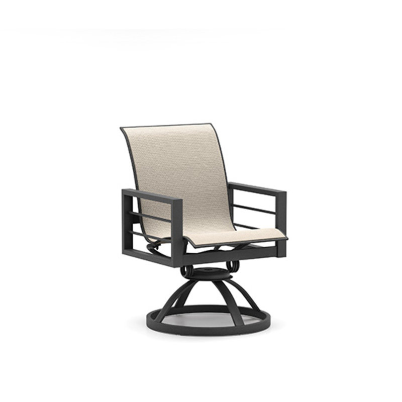 Chaise berçante pivotante à dossier bas Sutton, Sedona, Niko