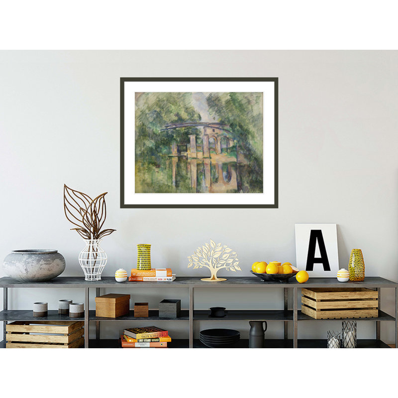 «The Aqueduct and Lock» par Paul Cézanne, impression giclée encadrée, H 33,5 po x l 40,54 po