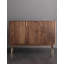 Armoire à chaussures minimaliste en noyer noir de luxe minimaliste