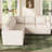 Hoelscher L-shaped Sleeper Sectional Upholstered Sofa Bed With Storage Space Beige-122510080