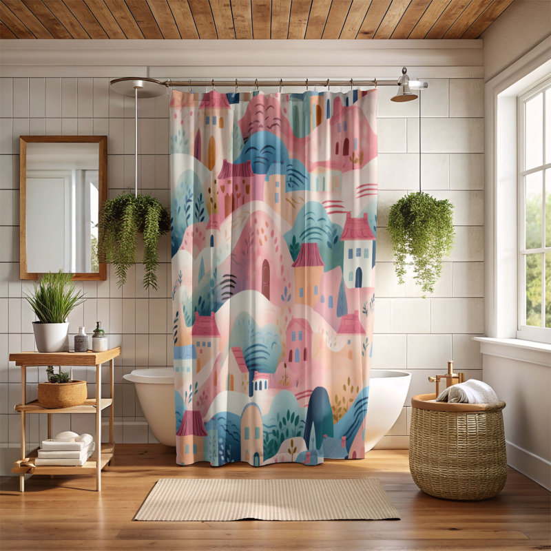 Vivid Homes - Rideau de douche Premium, L 71 po x L 74 po