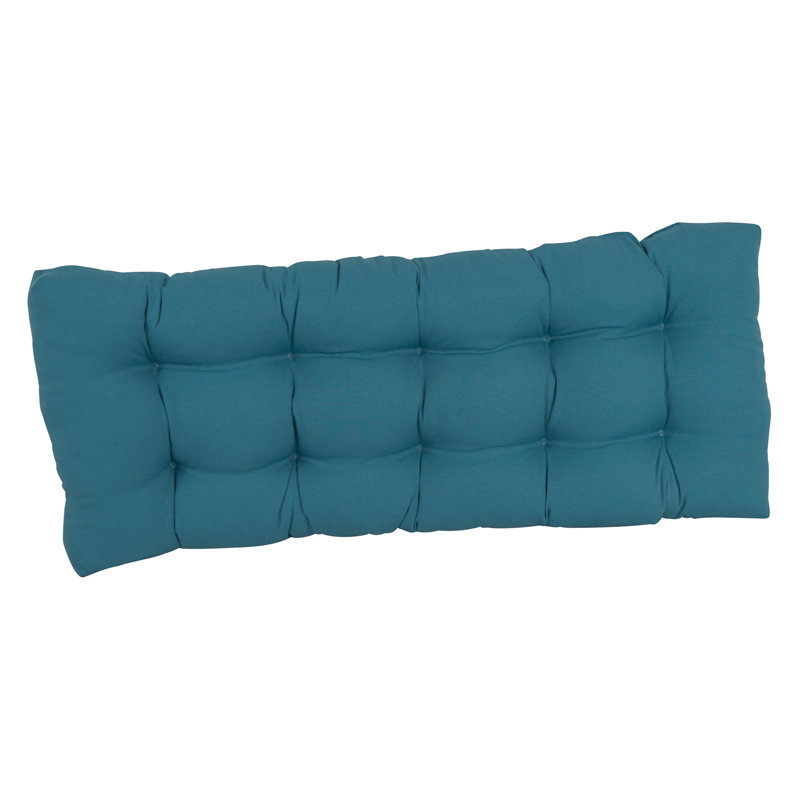 Coussin de siège en sergé, Indigo, L 55 po x P 19 po