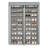 Double Row 10 Layer Shoe Cabinet Iron Pipes Non Woven Fabric Plastic 45.28X11.81X62.99In-870297070