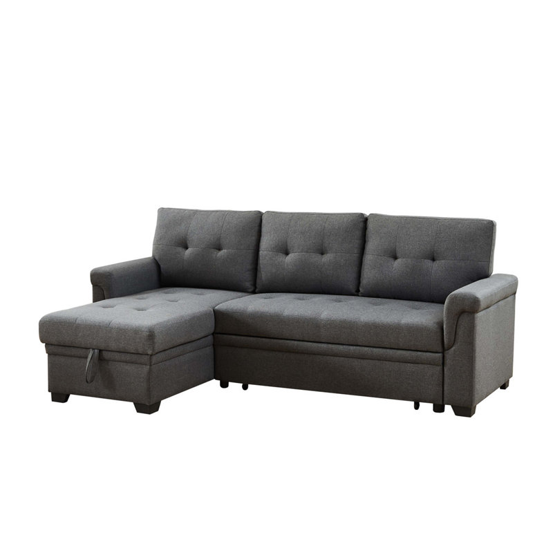 Canapé modulaire réversible en lin 84 po avec rangement Sierra