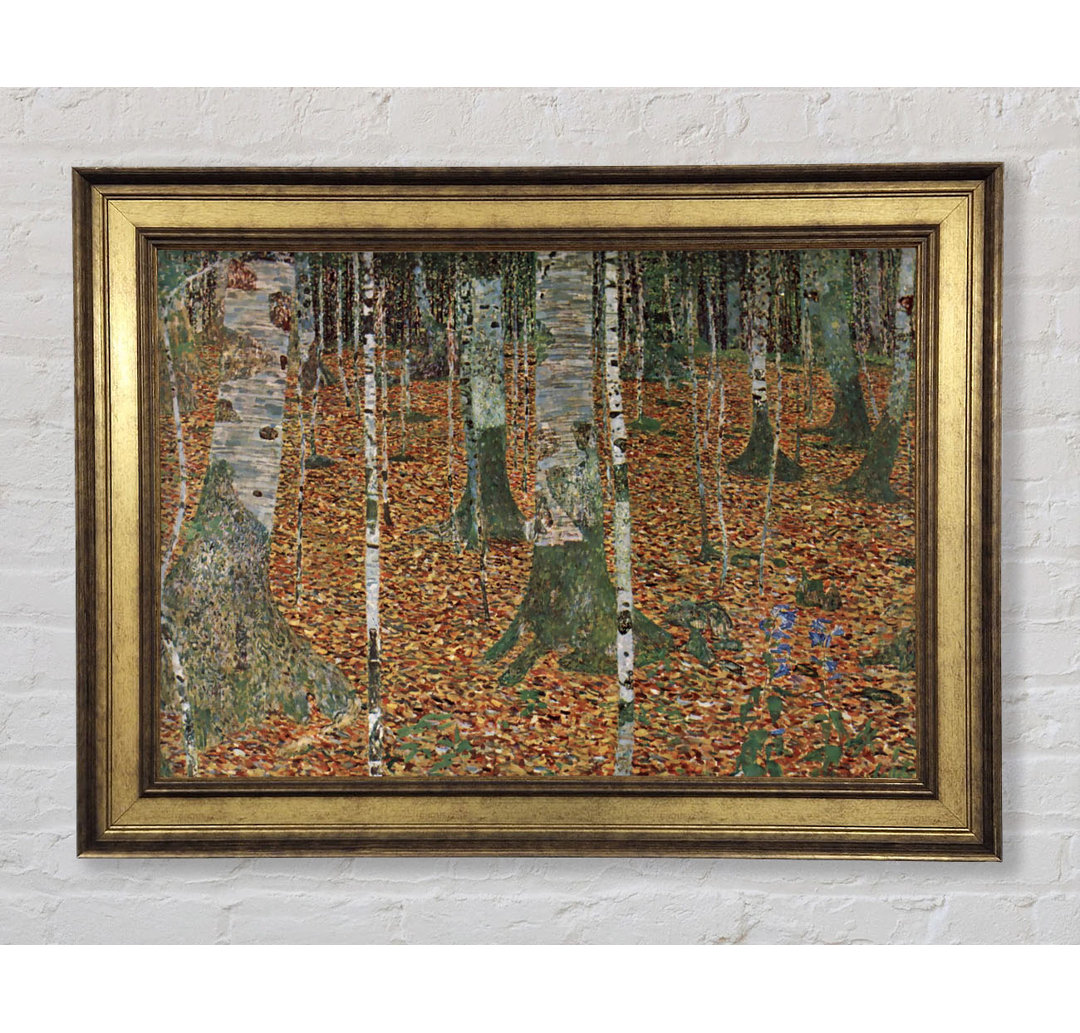 Birkenwald von Klimt - Einzelner Bilderrahmen Kunstdrucke