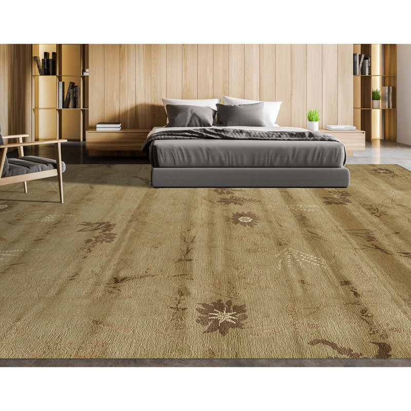 Floral Area Rug, Rectangle 4' x 6'