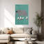 Cool Elephant Skater Modern Playful Whimsical Elephant Wall Art Print 1 Piece Wrapped Canvas Wall Art-522276123
