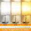 Ensemble de 2 lampes de table pour la chambre à coucher, à intensité variable 3 couleurs 18 po, avec chaînette et prises de courant, 2 ampoules incluses-117987395-117987405