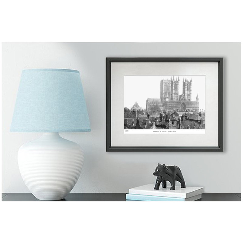 Lincoln, Cathedral 1890 - Single Picture Frame Print, 43.5cm H x 53.4cm W x 2.3cm D