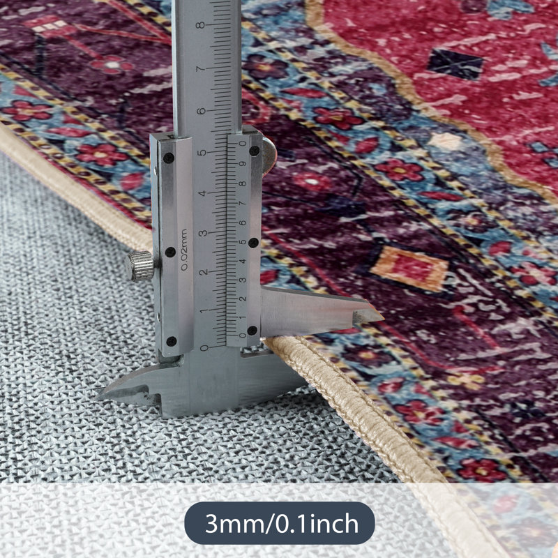  Tapis de salle à manger Boho Tribal, Rectangle 5 pi x 7 pi