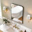 Miroir de salle de bain 24 po x 32 po avec cadre en métal-781605498