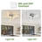 Contemporary Led Ceiling Fixture, 360° Rotatable Acrylic Shade Semi Flush Mount Light For Home Decor