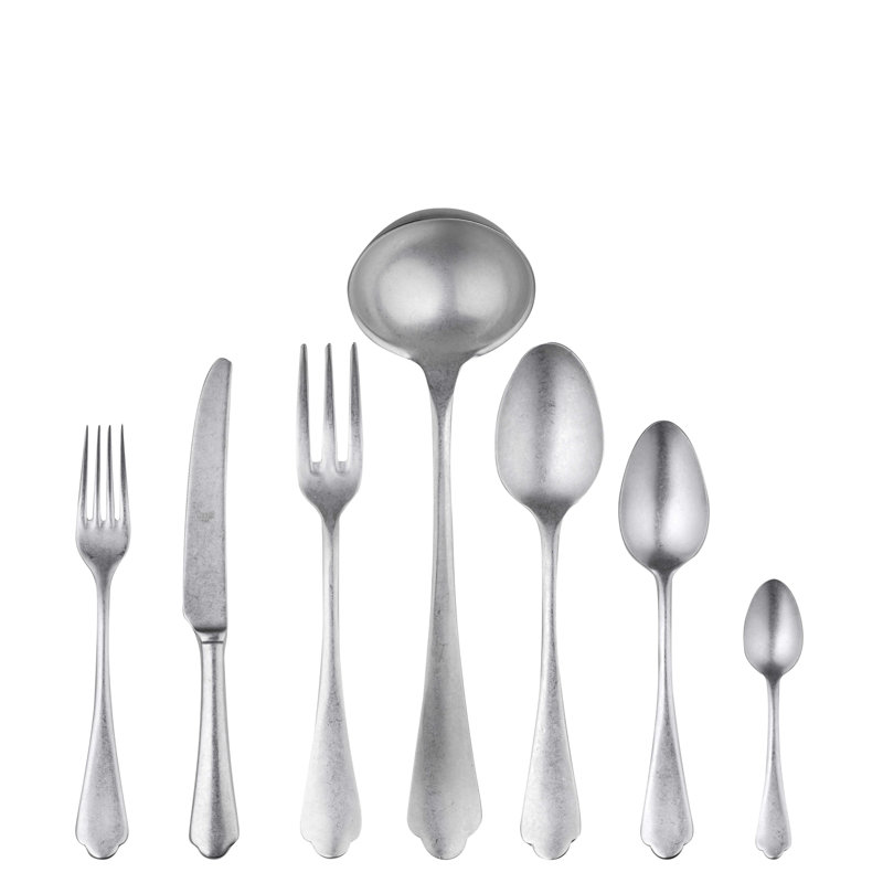 Ensemble de couverts Dolce Vita - 51 pièces - Étain, Pewter