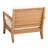 Echols Solid Teak Wood Armchair with Removable Cushions
