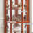  Corner Curio Cabinet, 72" H Lighted Glass Display Cabinet with 6 Adjustable Shelves, China Cabinet with Tempered Glass Doors, Light Blub Included, Rack for Living Room-462916284