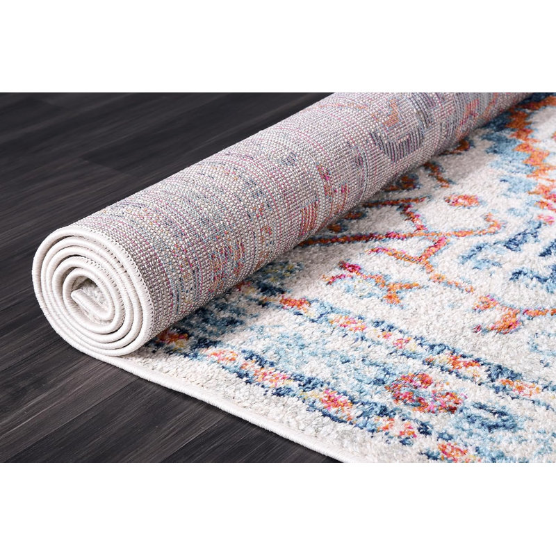 Soft Medium Pile Area Rugs Living Room Carpet Pad Oriental Vintage Rug Non Slip Entryway Rug 7661, Rectangle 160 x 230 cm