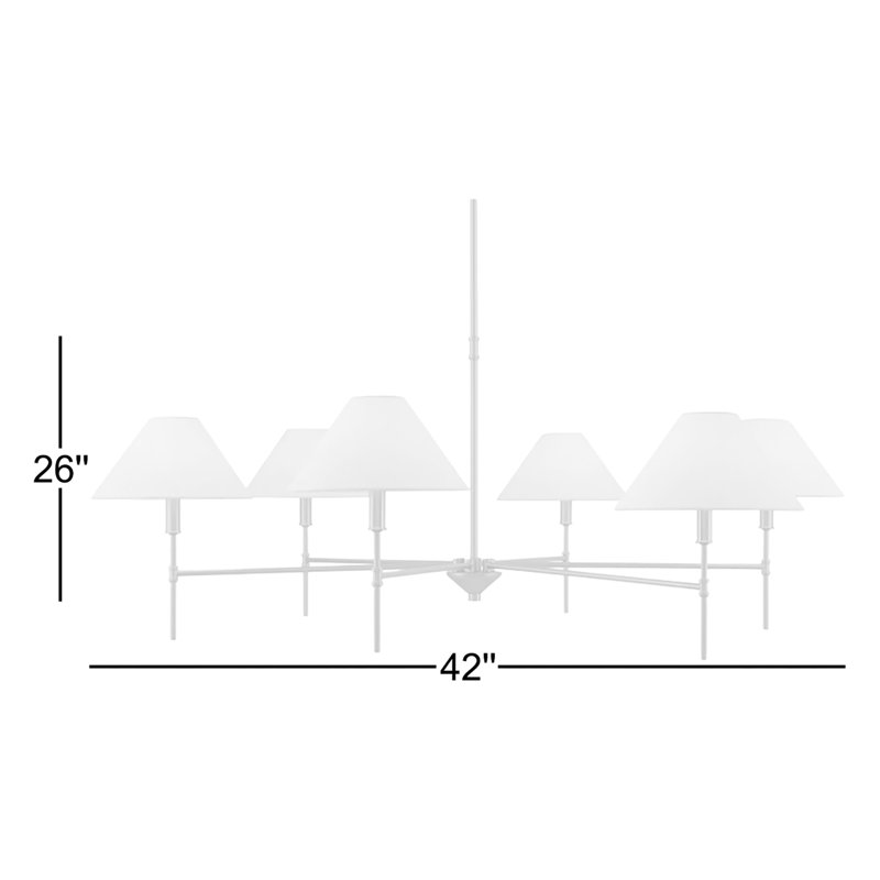 Alessandra Iron 6-Light Chandelier
