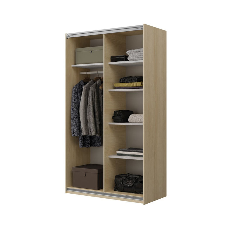 Manufactured Wood Wardrobe, Oak Lindberg