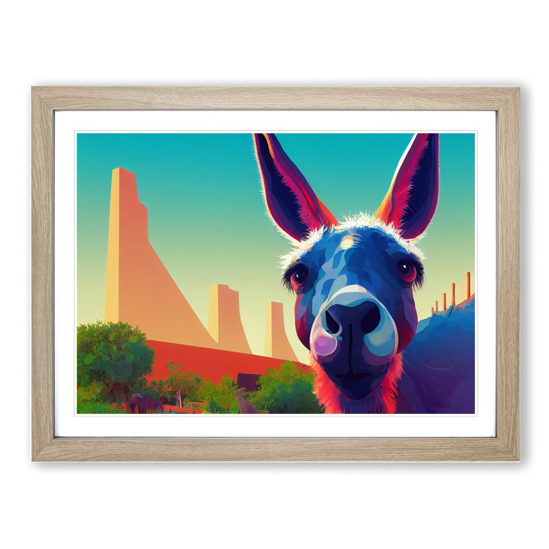 Portrait Of A Donkey - Single Picture Frame Print