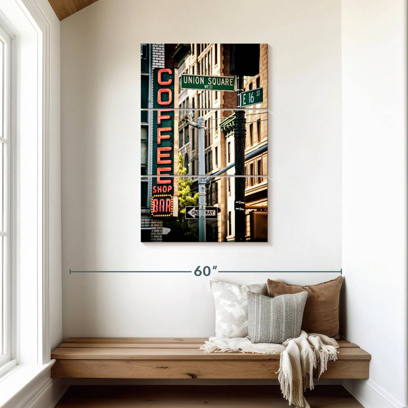 Sireci Union Square Coffee, 45" H x 28" W