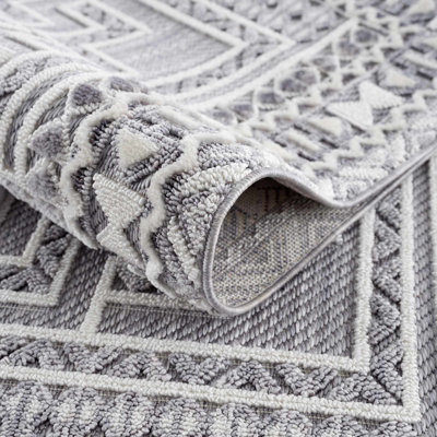 Tapis gris Bahaa
