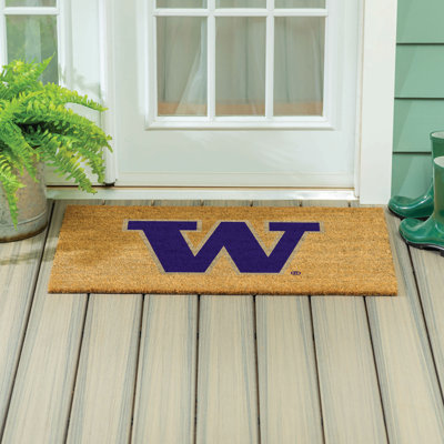 Grand tapis couleur coco de l'Université de Washington, 36 po x 24 po