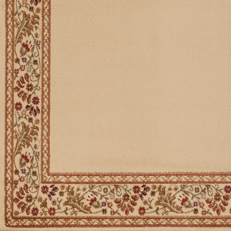 Tapis oriental brun doré Arbus, Rectangle 6 pi 7 po x 9 pi 8 po