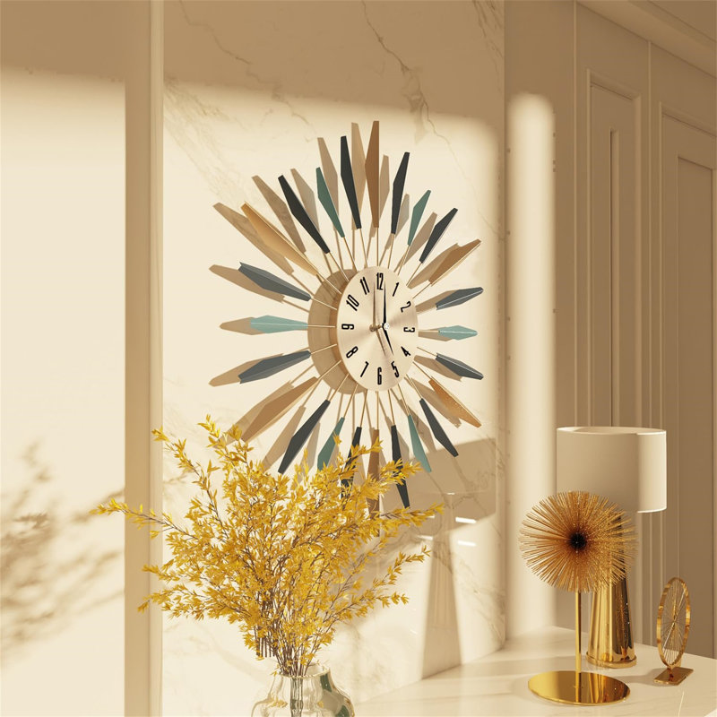 Feigley Metal Wall Clock, Medium