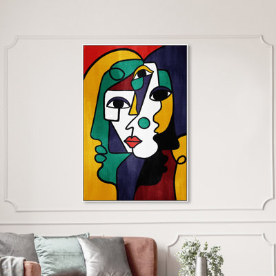 " Three Parts Face " by Oliver Gal Painting Print