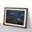 Sydney Skyline at Night in Abstract - Picture Frame Graphic Art Print-55729664-55729665