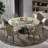 Modern Luxury Marble Round Dining Table-103557829