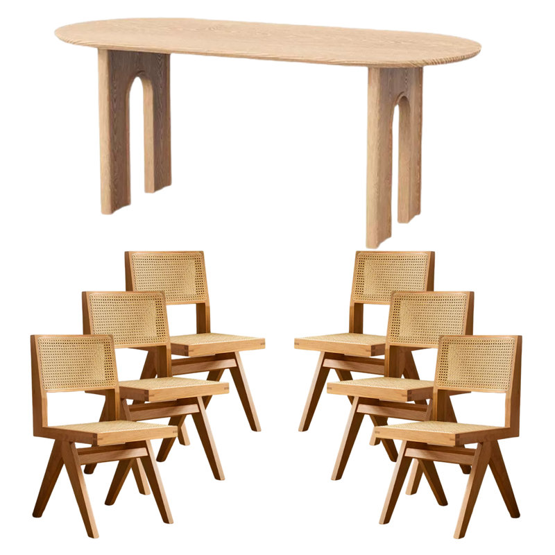 Ensemble de salle à manger ovale l 31,49 po, H 29,52 po x L 62,99 po x l 31,49 po