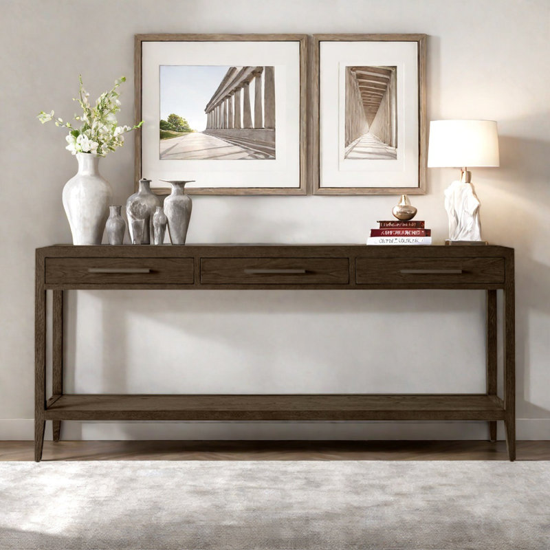 Rural Retro Multifunctional Console Table, Brown