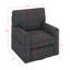 Fauteuil d'appoint pivotant à 360 ° avec poches latérales-9614580
