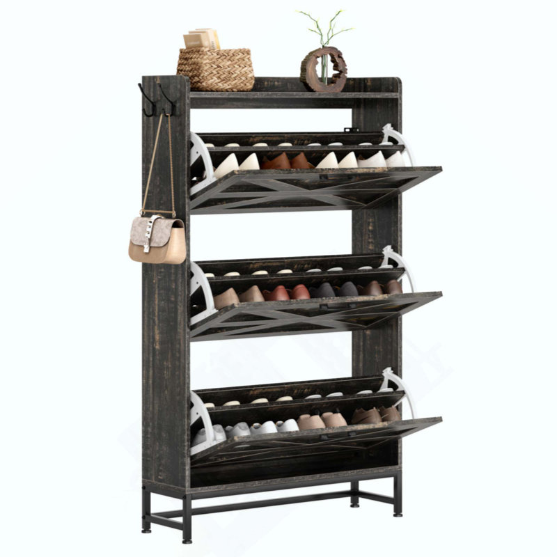 Armoire à chaussures, armoire à chaussures d'entrée de maison, armoire de rangement pour balcon d'entrée, étagère à chaussures de grande capacité