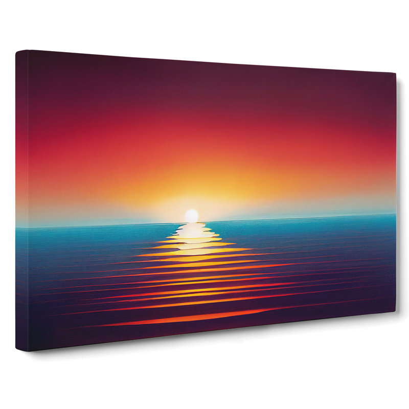 Timeless Ocean Sunset - Wrapped Canvas, 35cm H x 50cm W x 3cm D