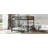 Metal Bunk Bed With Raised Security Fence And Noise-Free Design-125179194