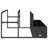 Vidaxl Poolside Float Storage Black PE Rattan Large Poolside Storage-116108623