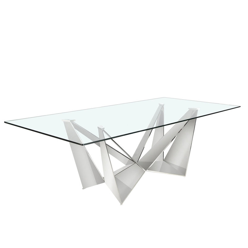 Glass Top Dining Table