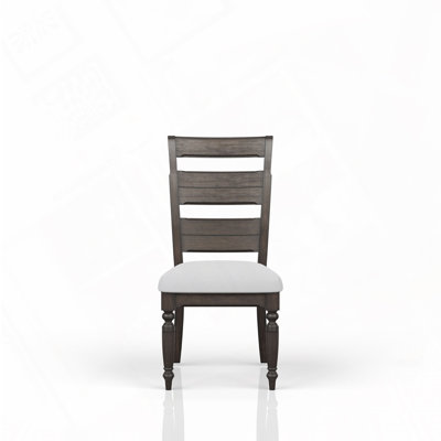Upholstered Seat Ladderback Side Chair Dining Chairs