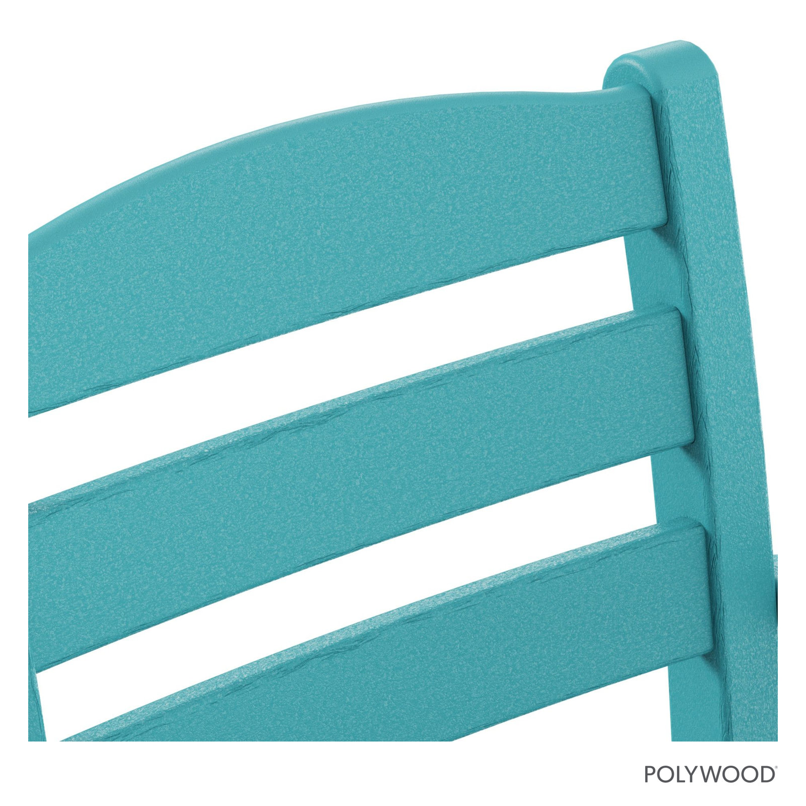 POLYWOOD La Casa Café Bar Arm Chair, Turquoise, Bar Stool (30.13" Seat Height)