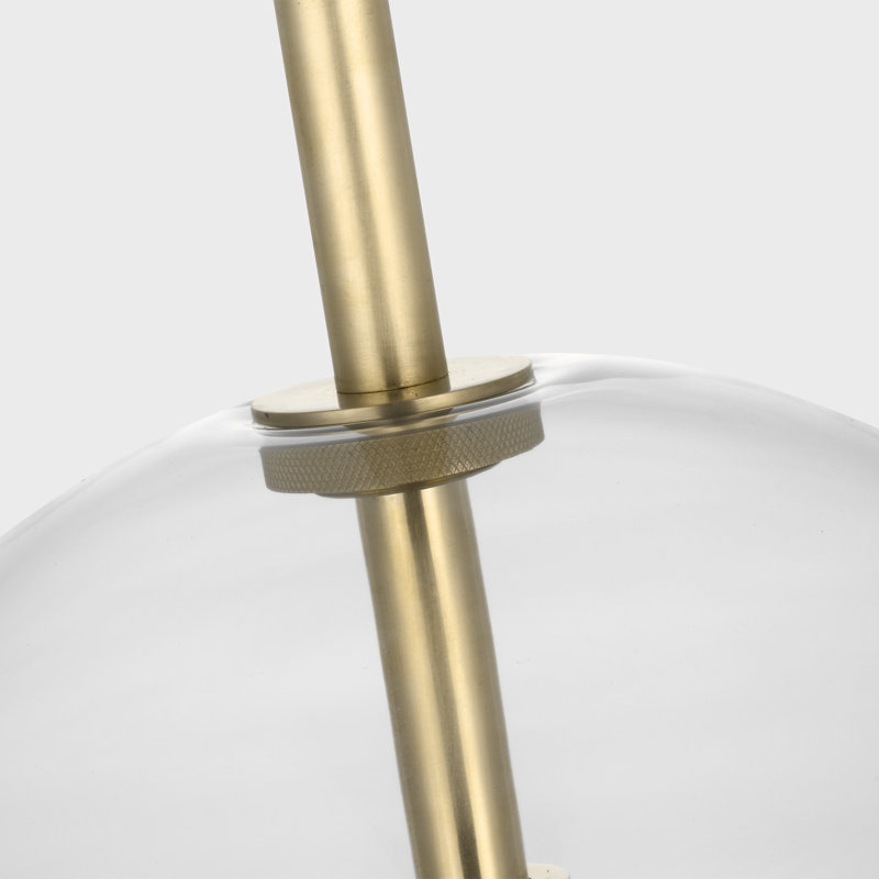 Leano 1 - Light Pendant, Hand-Rubbed Antique Brass, 79.3" H x 13" W x 9.5" D